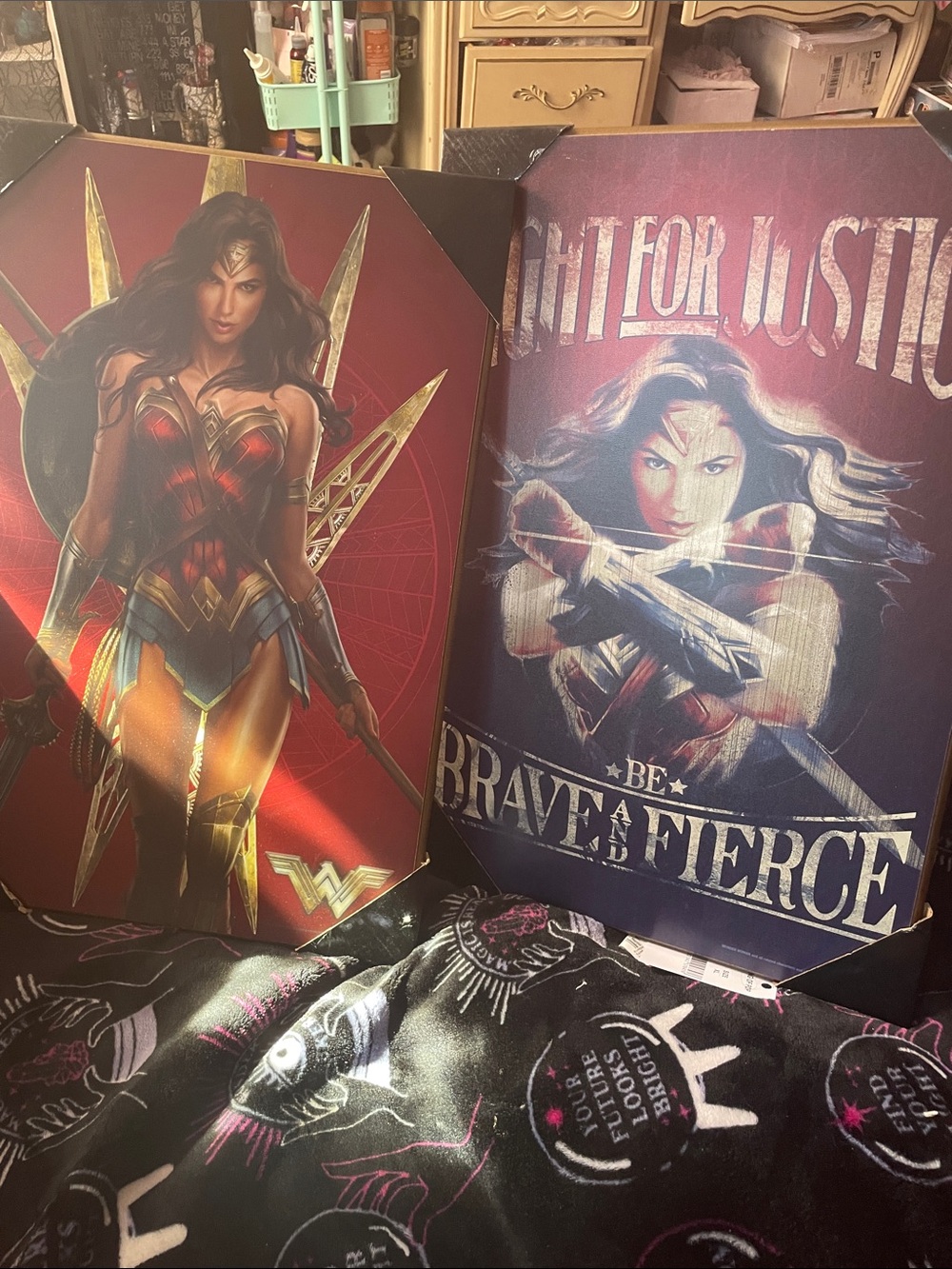 Wonder Woman wooden wall frames